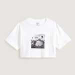 Polera M/C Mujer Rhythm Relaxed Crop Blanco Vans