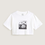 Polera M/C Mujer Rhythm Relaxed Crop Blanco Vans