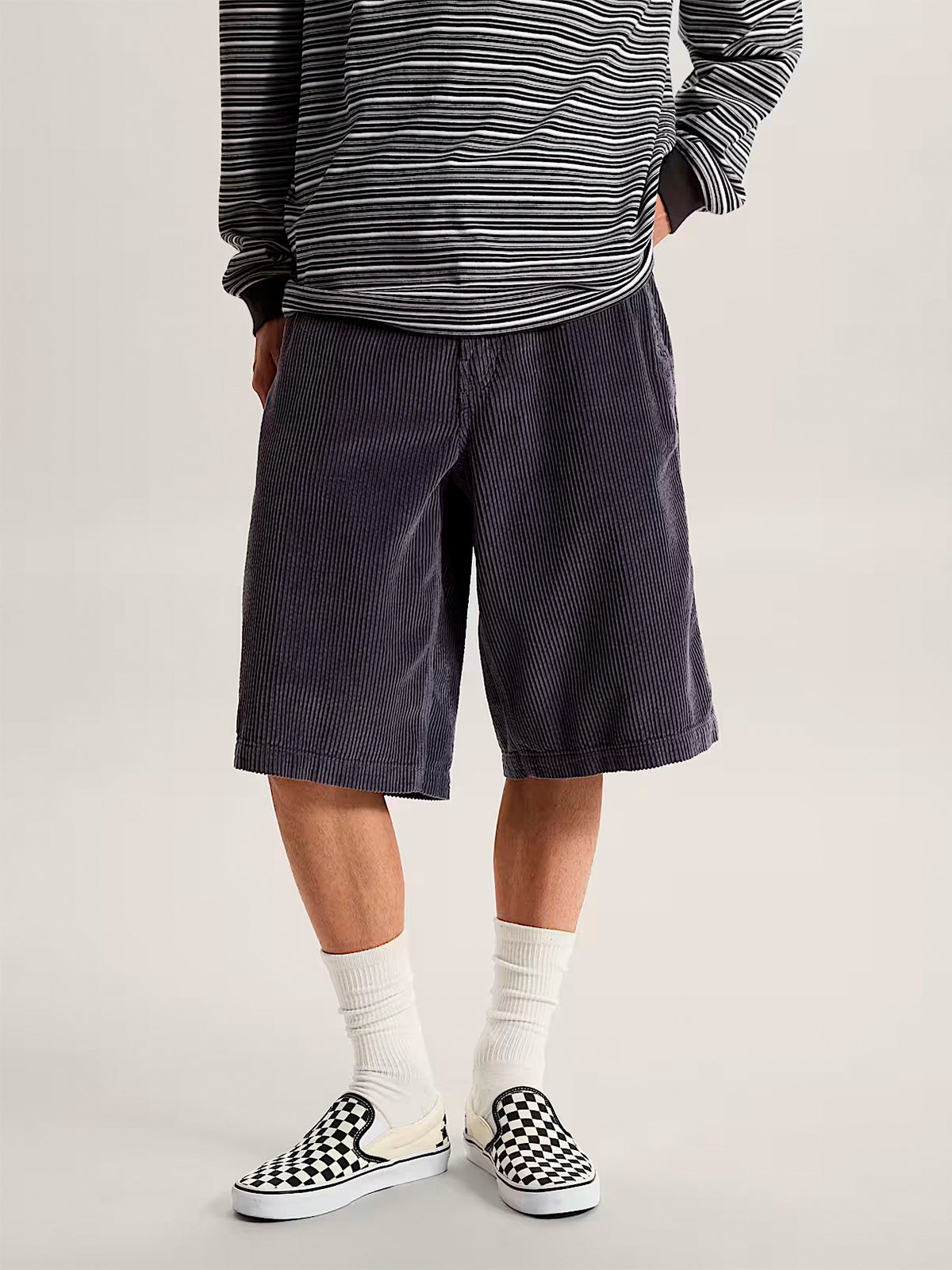 Shorts Hombre Cord Shorts Gris Vans