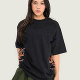 Polera M/C Hombre Dayana Side Tribal Negro Vans