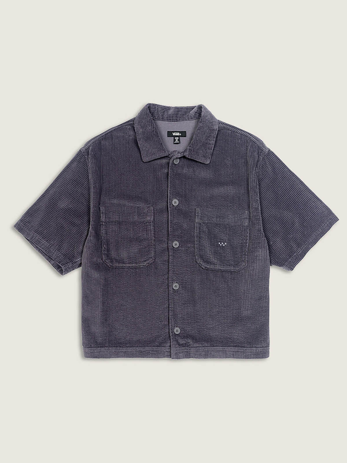 Camisa M/C Hombre Cord Button Up Gris Vans