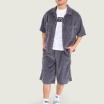 Camisa M/C Hombre Cord Button Up Gris Vans