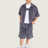 Camisa M/C Hombre Cord Button Up Gris Vans