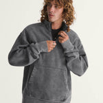 Poleron Hombre Quarter Zip Negro Vans
