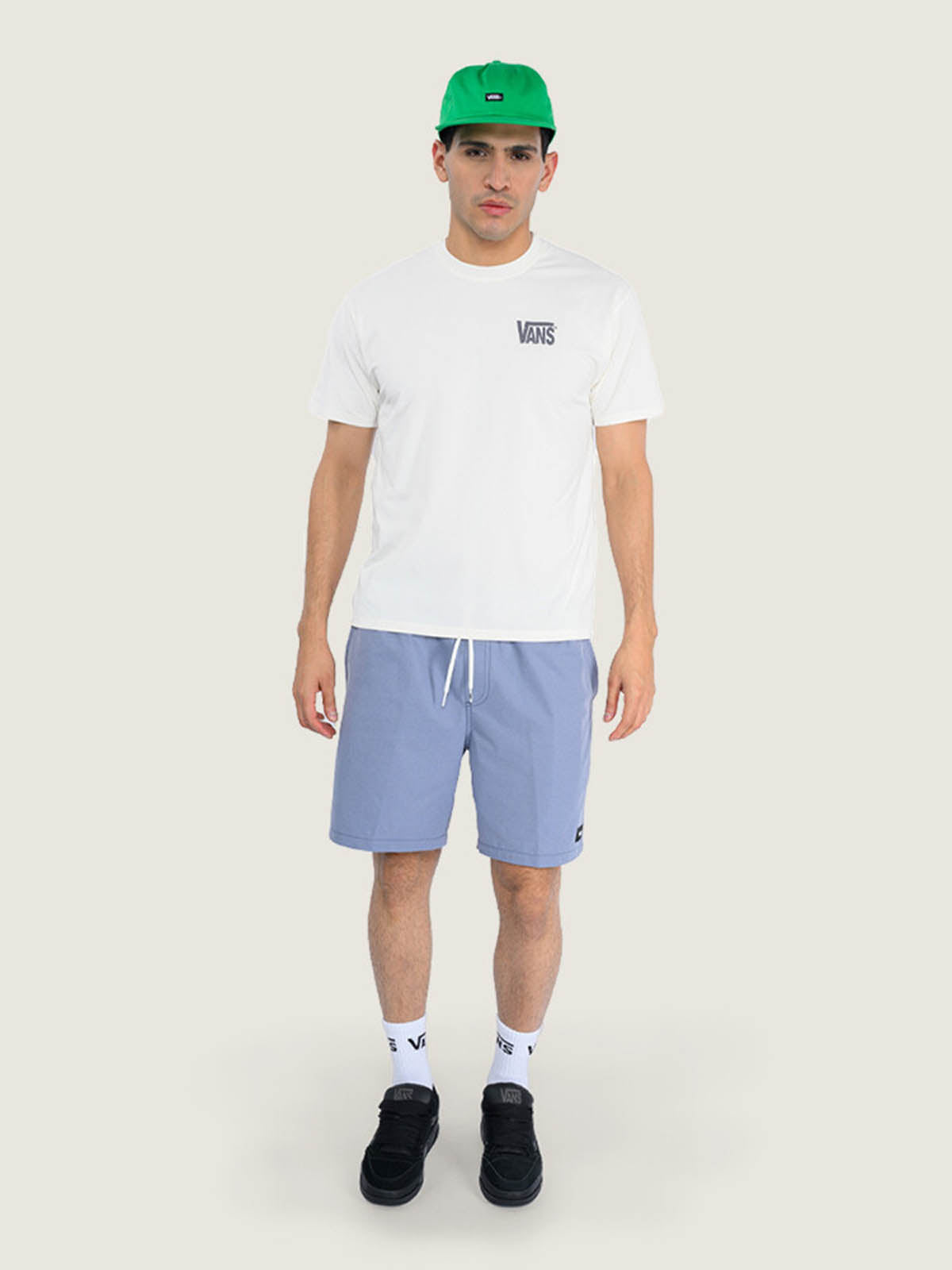 Polera M/C Hombre Outline Hybrid Te Blanco Vans