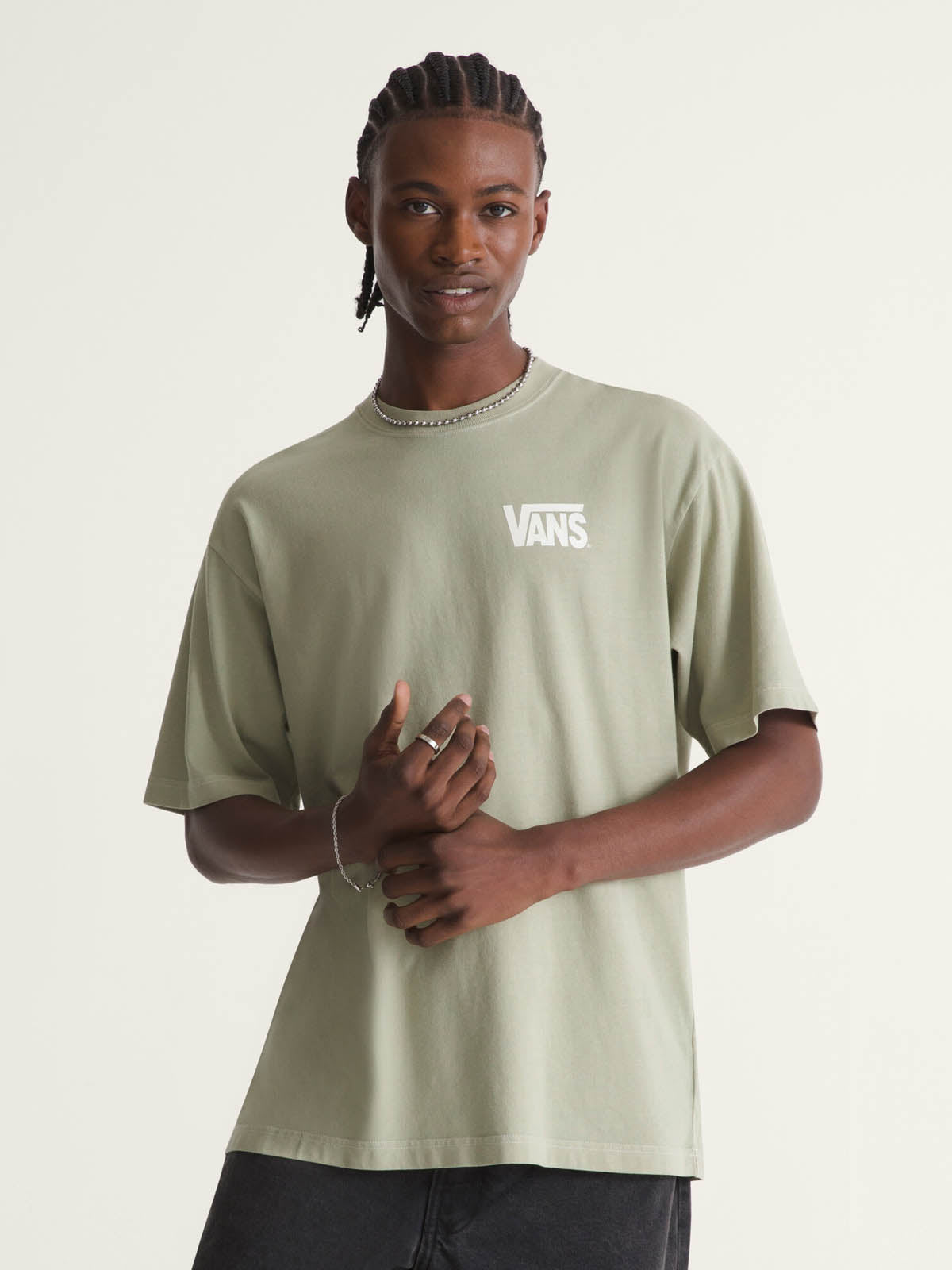 Polera M/C Hombre Sano Tee Beige/Crudo Vans