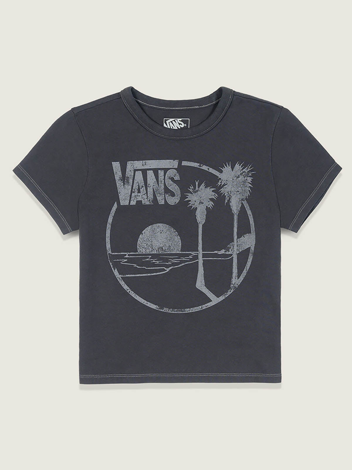 Polera M/C Mujer Sano Baby Tee Negro Vans