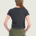 Polera M/C Mujer Sano Baby Tee Negro Vans
