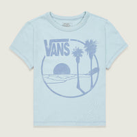Polera M/C Mujer Sano Baby Tee Celeste Vans