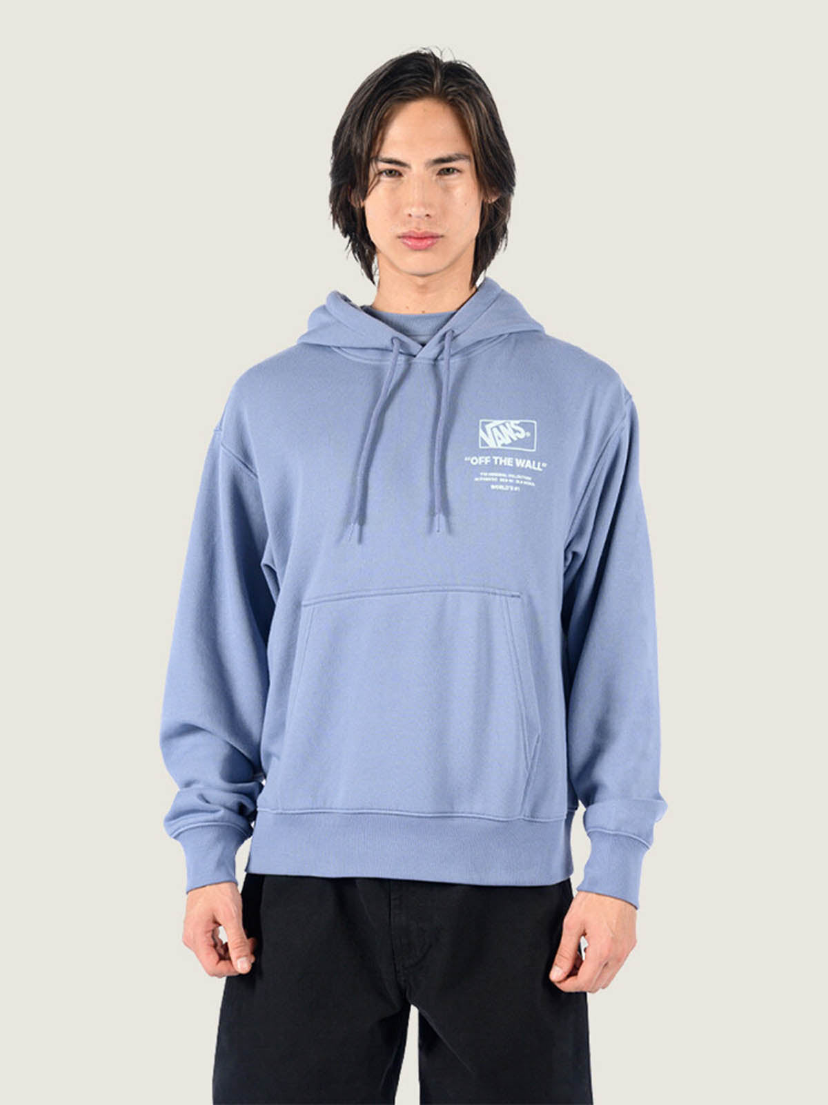 Poleron Hombre Stacked Hi Pullover Gris Vans