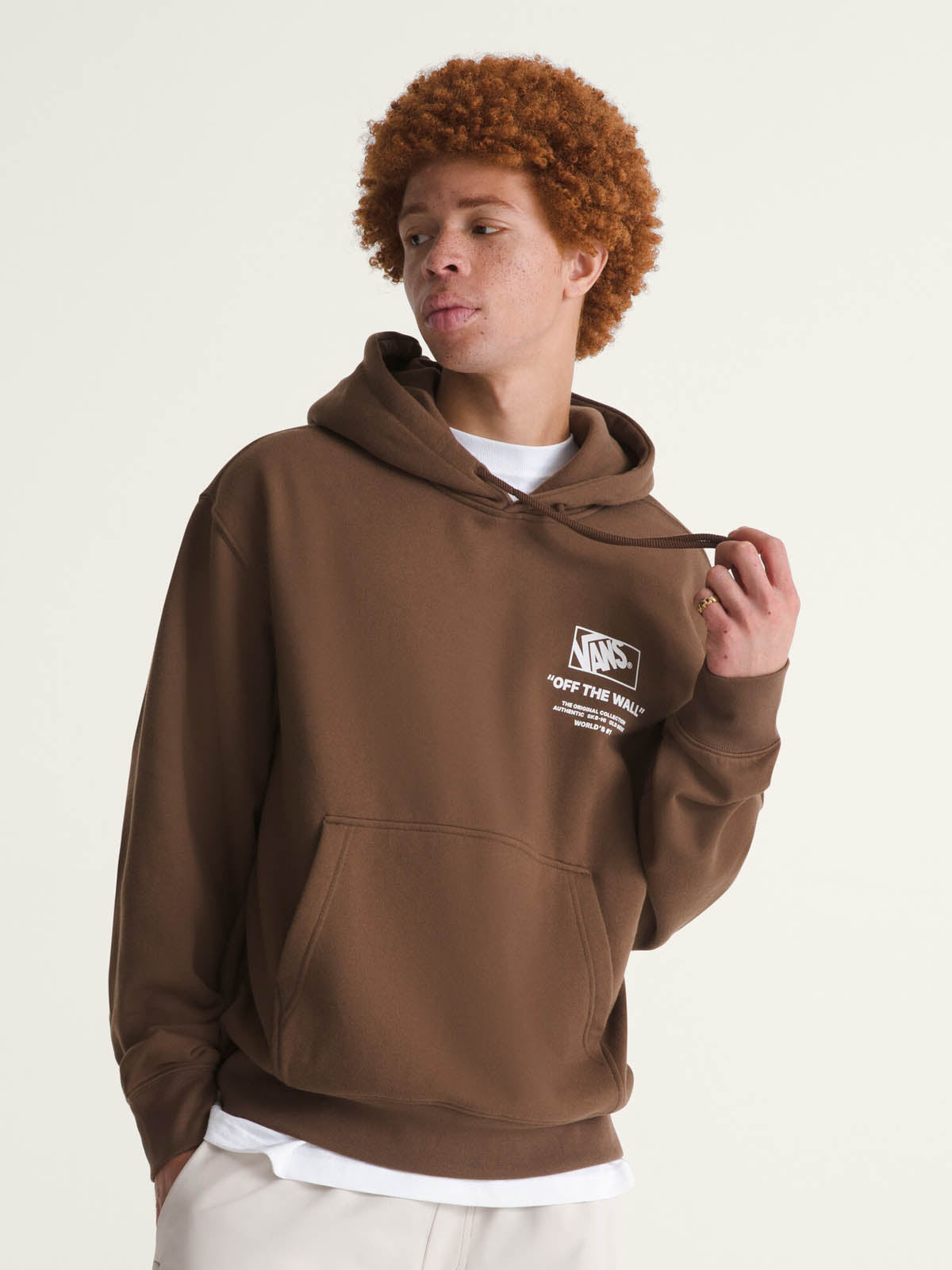 Poleron Hombre Stacked Hi Pullover Café Vans