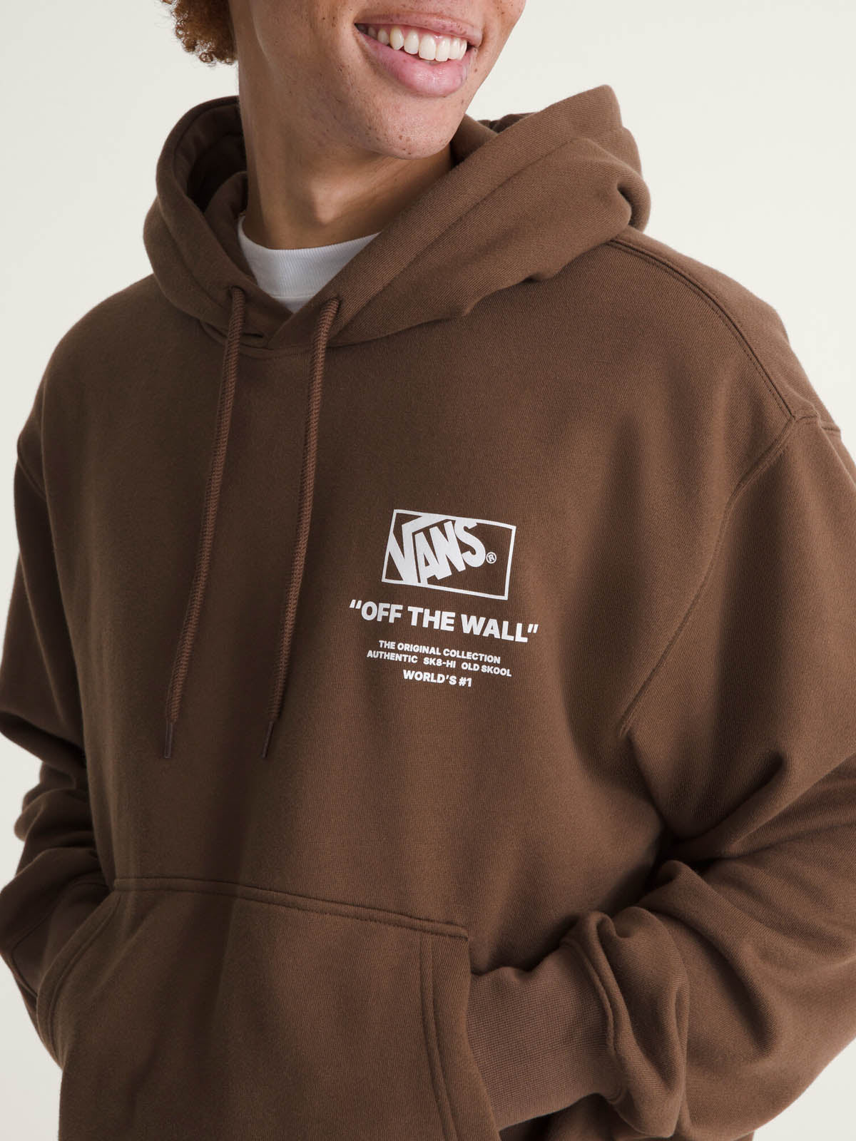 Poleron Hombre Stacked Hi Pullover Café Vans