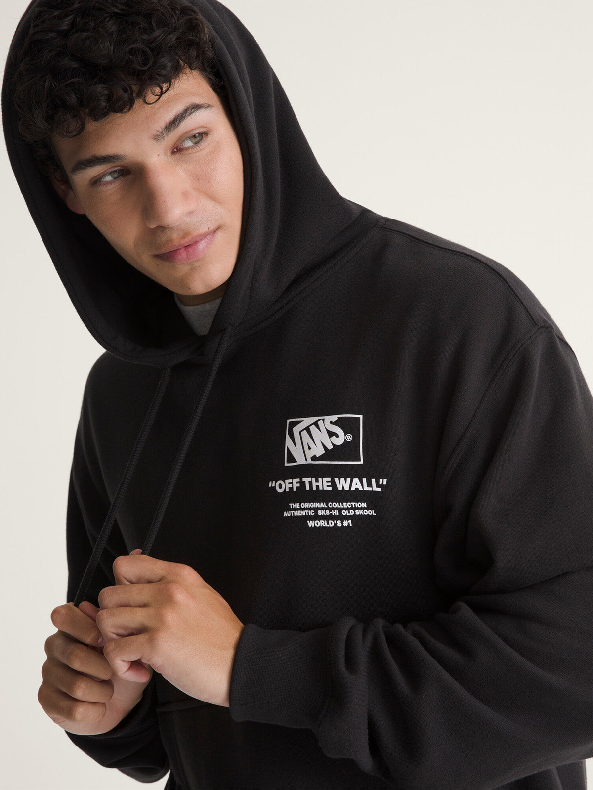 Poleron Hombre Stacked Hi Pullover Negro Vans