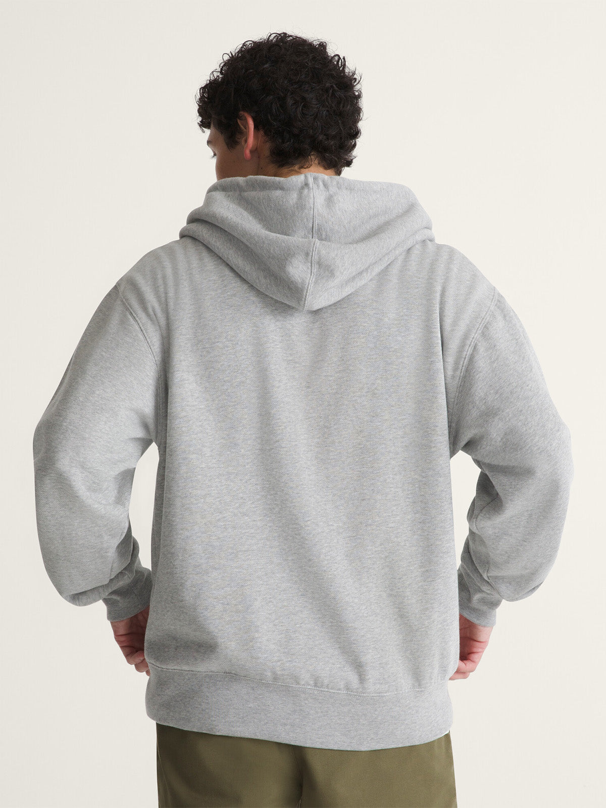 Poleron Hombre Stretch Logo Full Zi Gris Vans