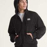 Poleron Hombre Stretch Logo Full Zi Negro Vans