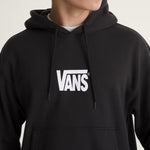 Poleron Hombre Stretch Logo Pullove Negro Vans