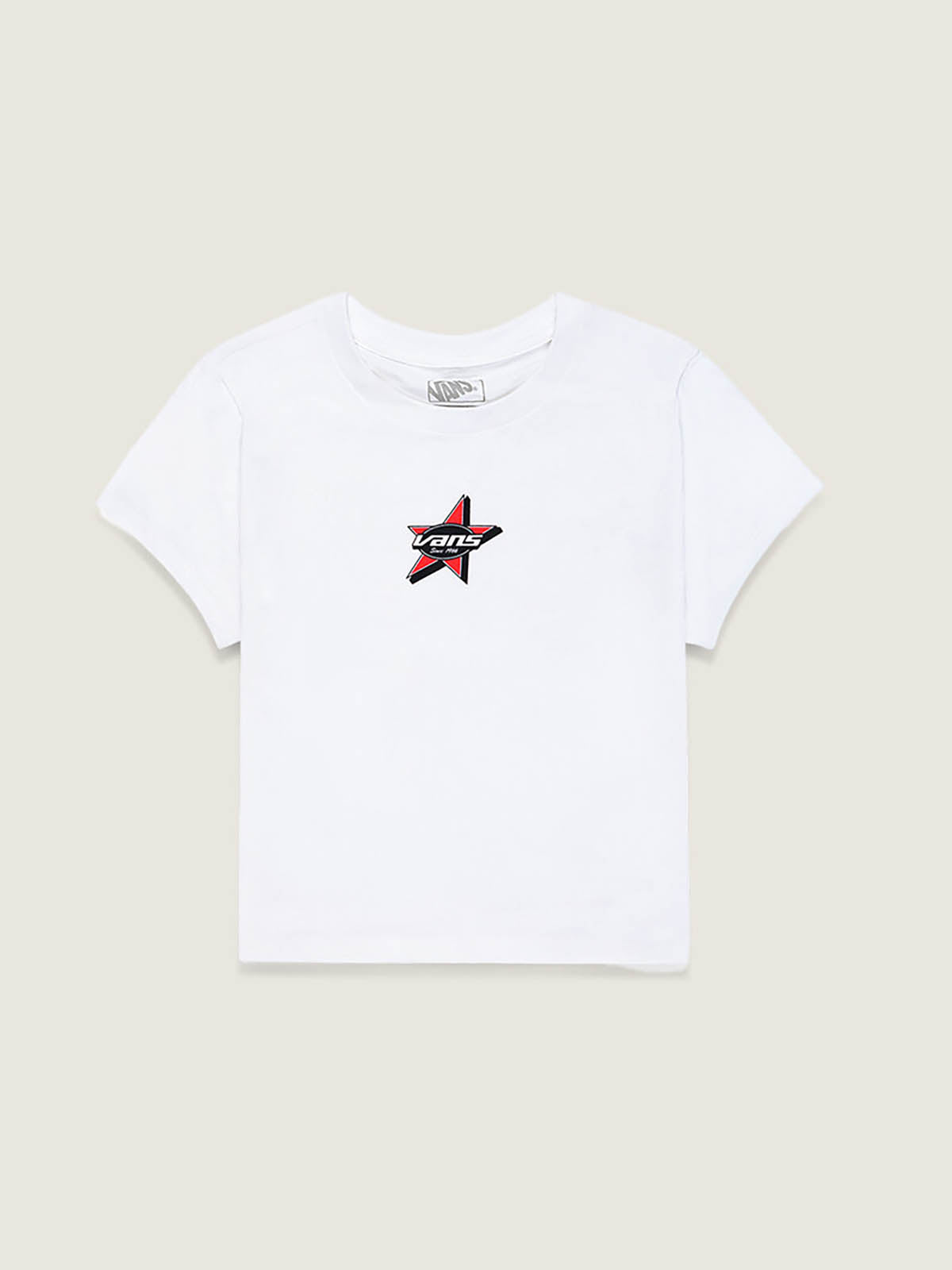 Polera M/C Mujer Starmarked Baby T Blanco Vans