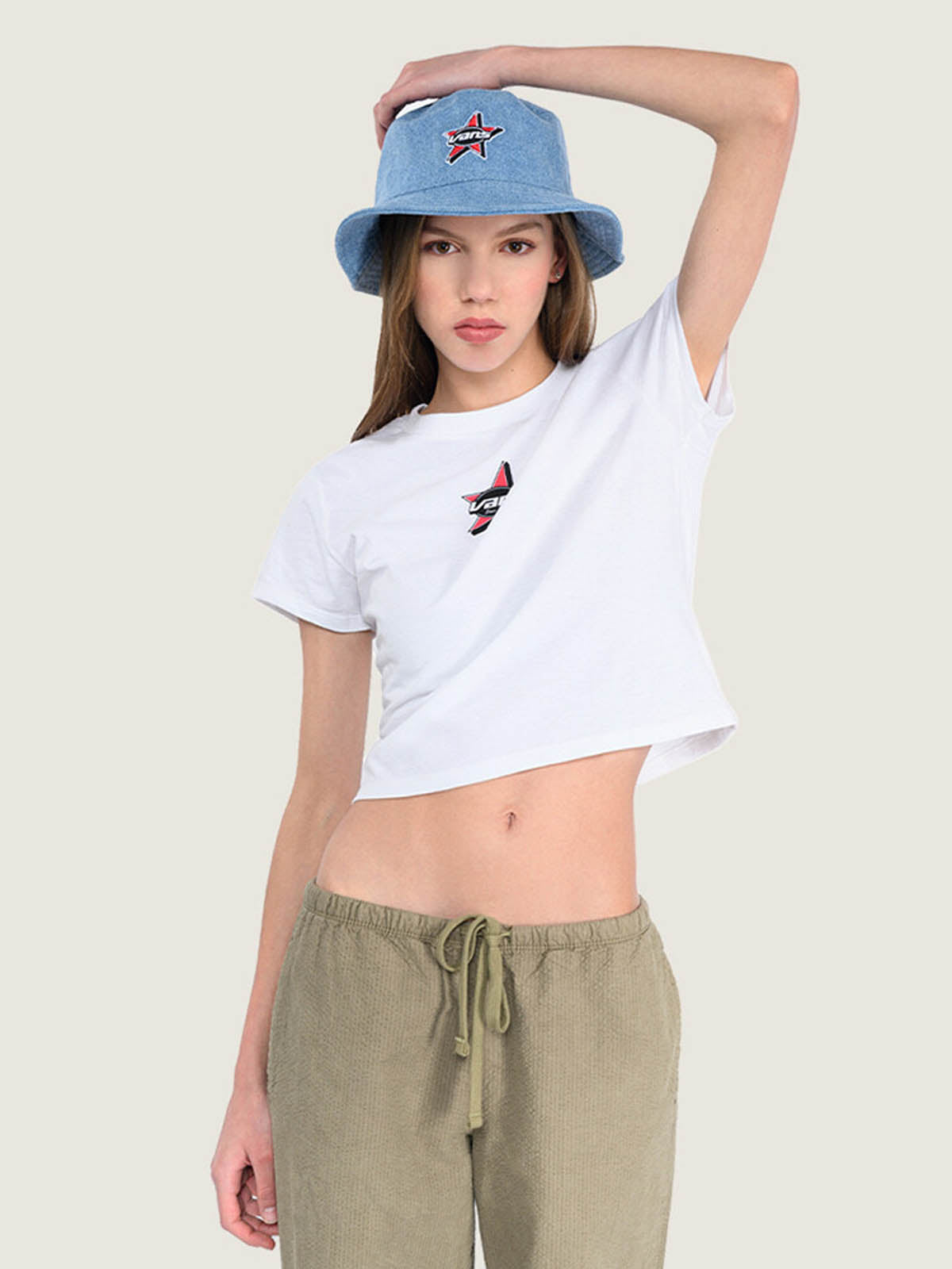 Polera M/C Mujer Starmarked Baby T Blanco Vans