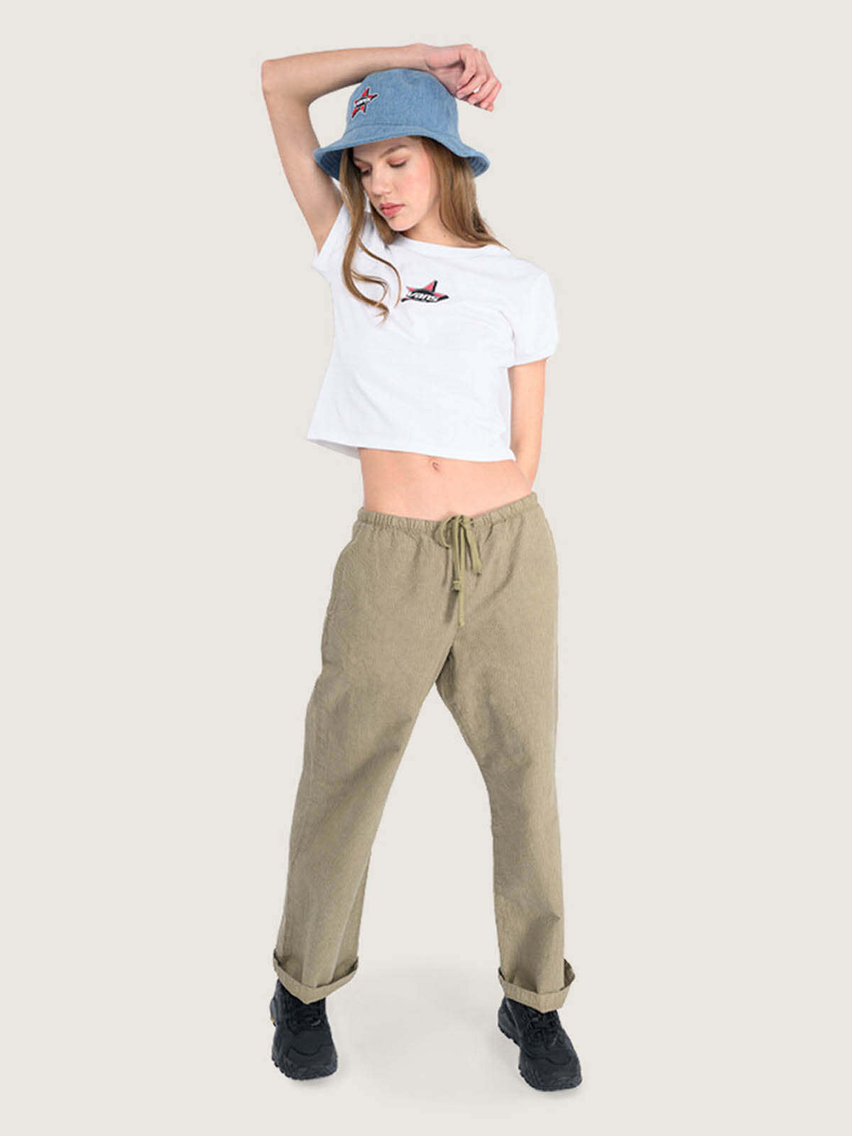 Polera M/C Mujer Starmarked Baby T Blanco Vans