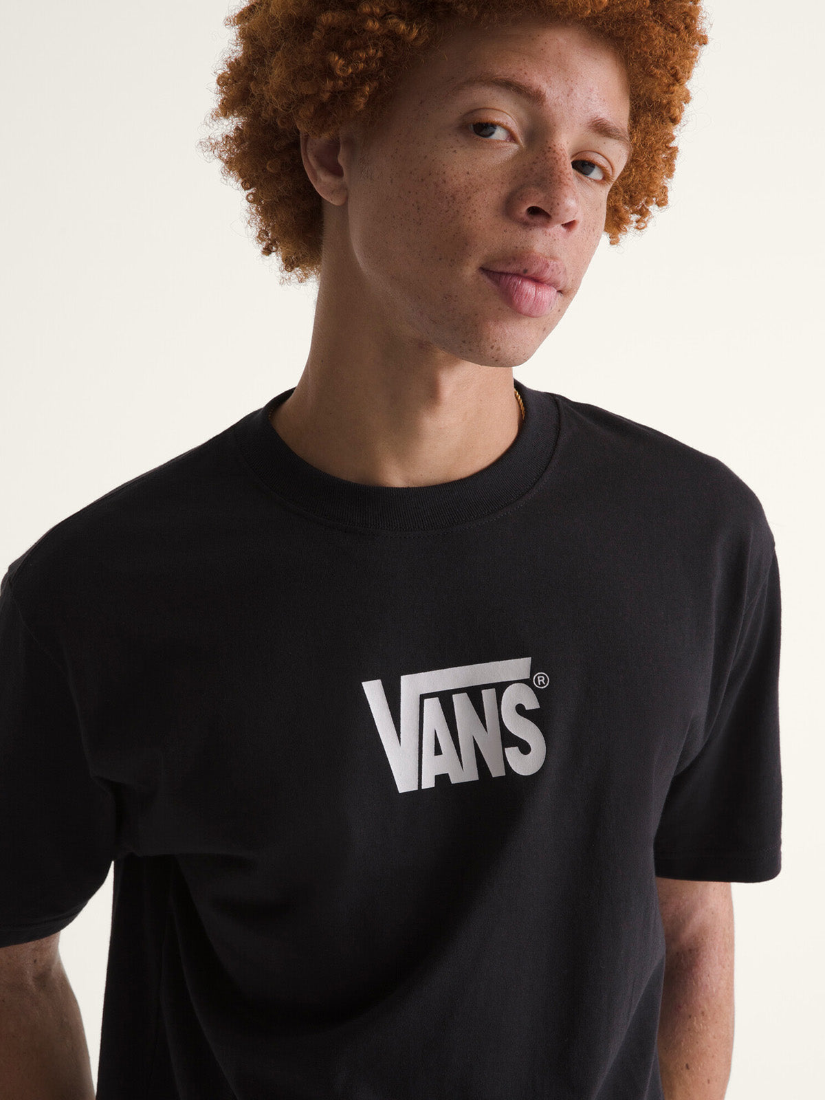 Polera M/C Hombre Stretch Logo Tee Negro Vans