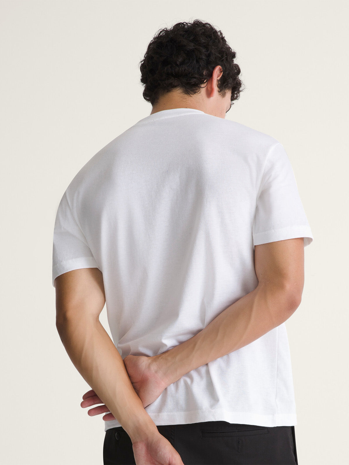 Polera M/C Hombre Stretch Logo Tee Negro Vans