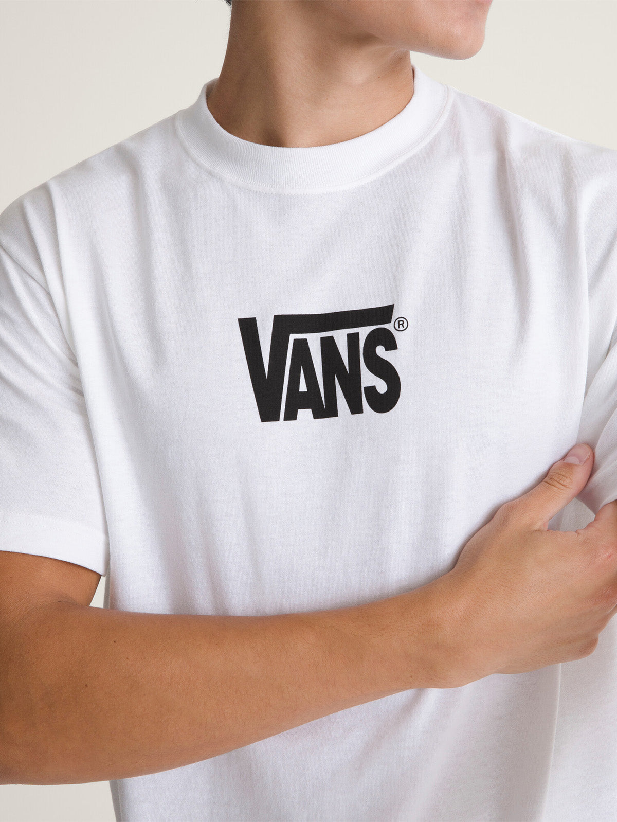 Polera M/C Hombre Stretch Logo Tee Negro Vans