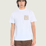 Polera M/C Hombre Stretch Stack Crackl Blanco Vans