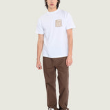 Polera M/C Hombre Stretch Stack Crackl Blanco Vans