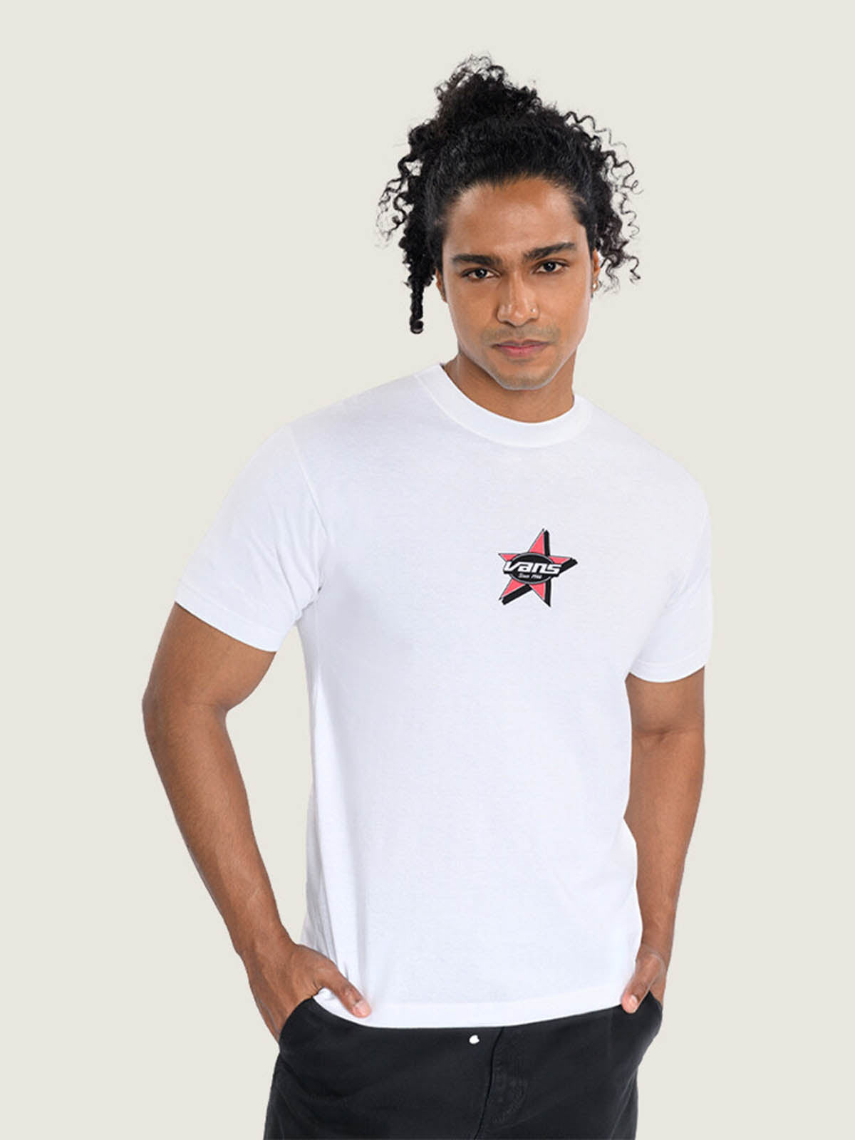 Polera M/C Hombre Starmarked Tee Blanco Vans