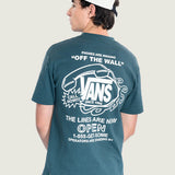 Polera M/C Hombre Hot Lines Tee Azul Vans