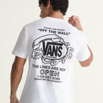 Polera M/C Hombre Hot Lines Tee Blanco Vans