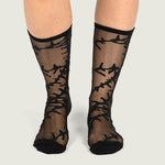 Calcetin Adulto Hazy Sheer Crew Negro Vans