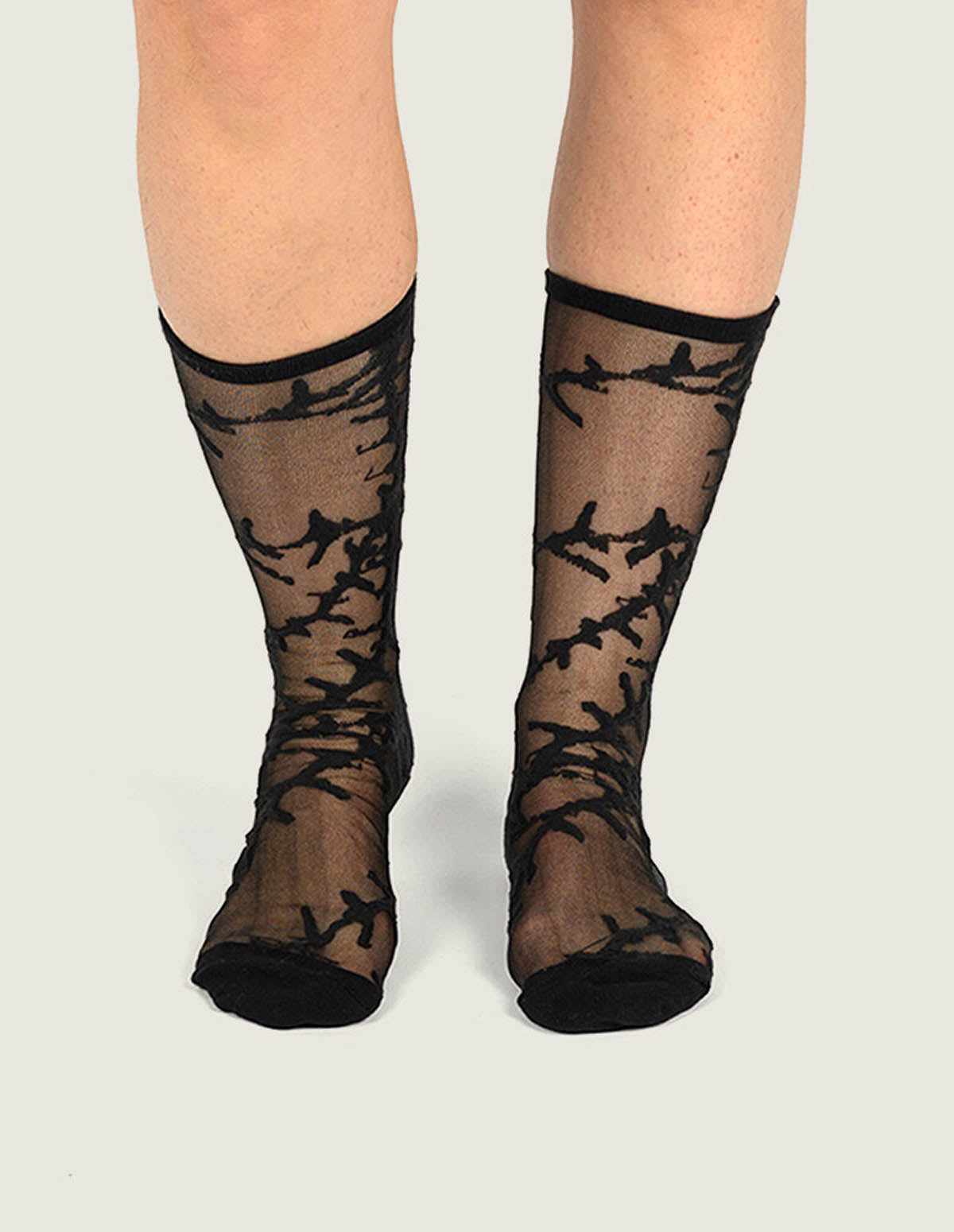 Calcetin Adulto Hazy Sheer Crew Negro Vans