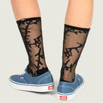 Calcetin Adulto Hazy Sheer Crew Negro Vans