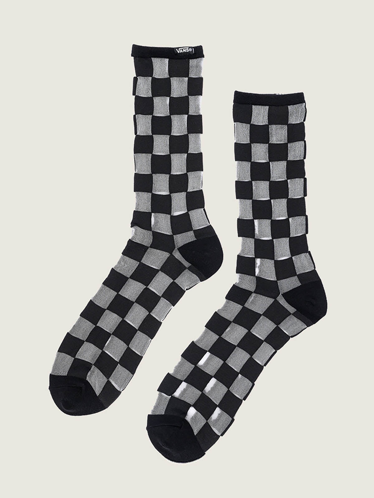 Calcetin Adulto Hazy Sheer Crew Negro Vans