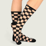 Calcetin Adulto Hazy Sheer Crew Negro Vans