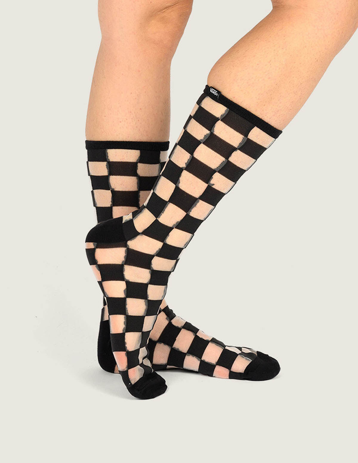 Calcetin Adulto Hazy Sheer Crew Negro Vans