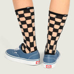 Calcetin Adulto Hazy Sheer Crew Negro Vans