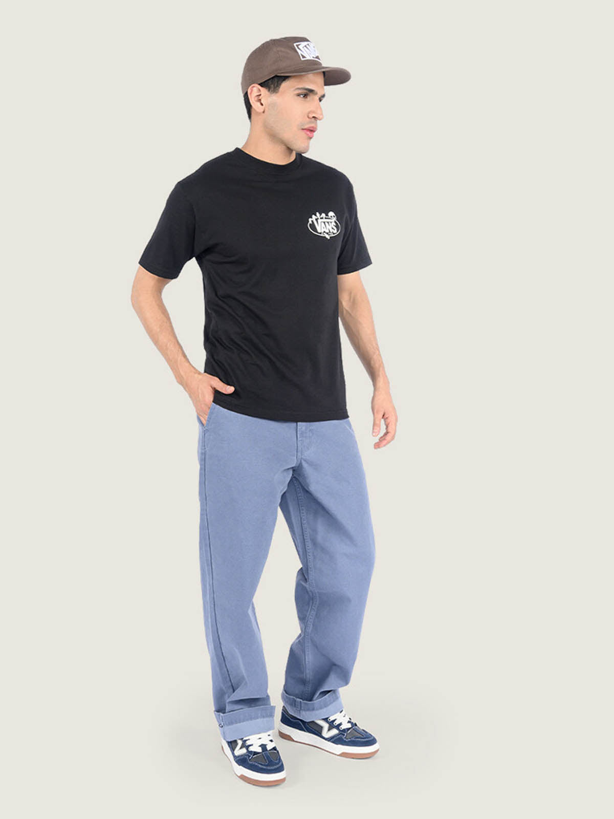 Pantalon Hombre Authentic Chino Loos Gris Vans