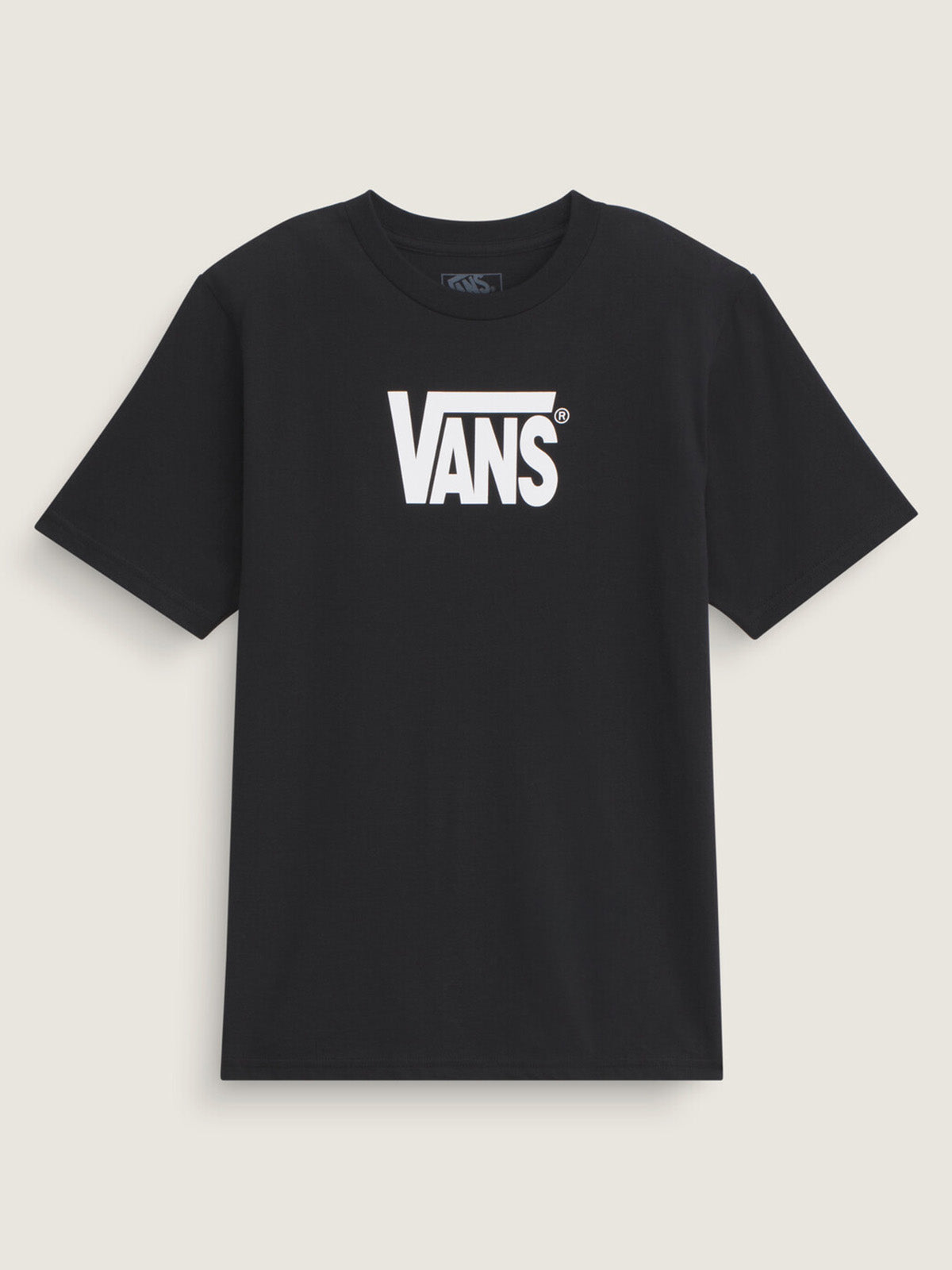 Polera M/C Nino Stretch Logo Negro Vans