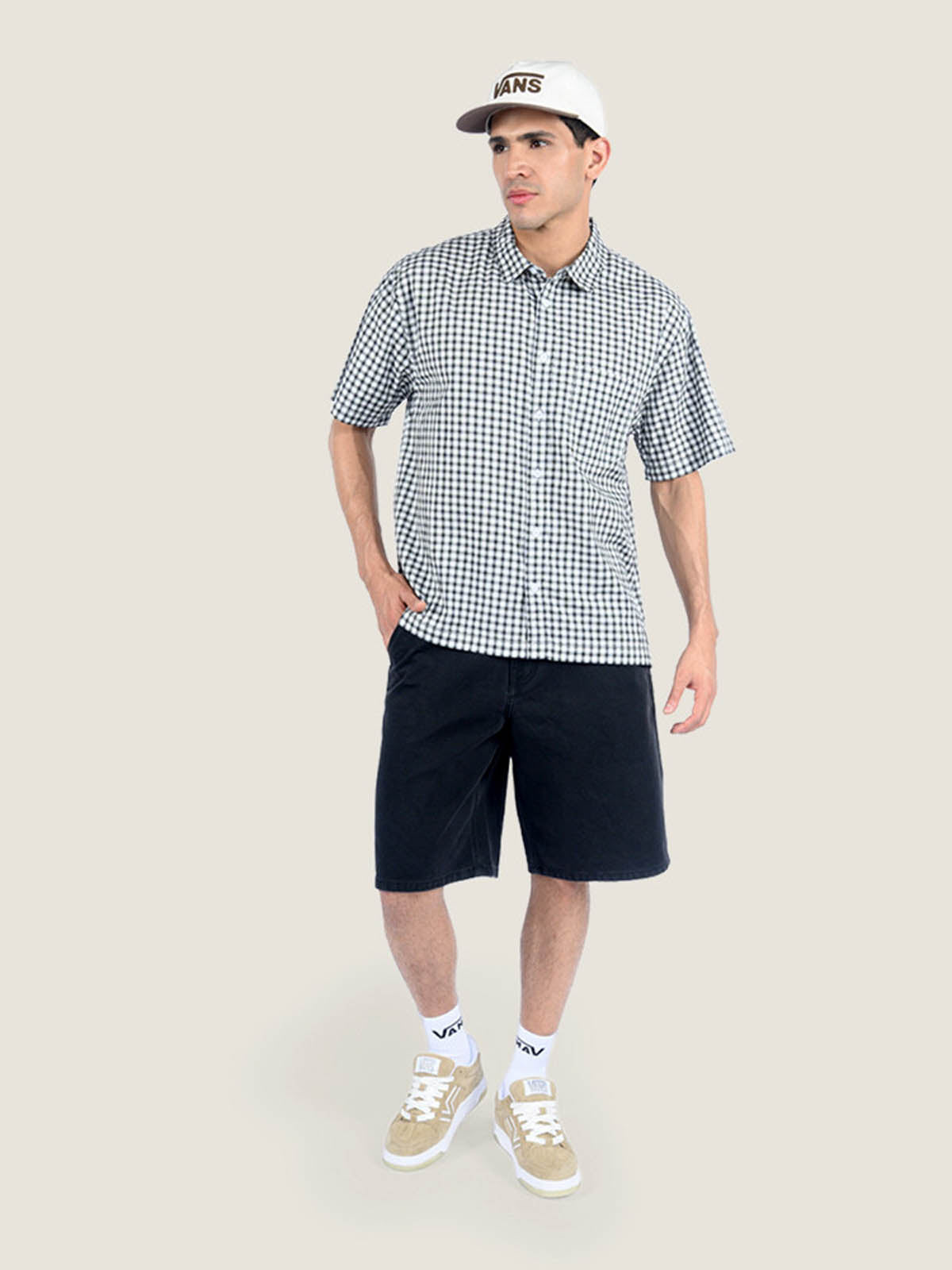 Short Hombre Chore Loose Short Negro Vans