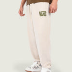 Pantalon Buzo Hombre Stretch Logo Fleece Gris Vans