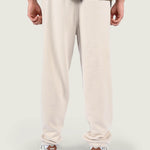 Pantalon Buzo Hombre Stretch Logo Fleece Gris Vans