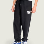 Pantalon Buzo Hombre Stretch Logo Fleece Negro Vans
