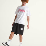 Short Hombre Stretch Logo Fleece Negro Vans
