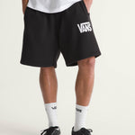Short Hombre Stretch Logo Fleece Negro Vans
