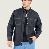 Camisa M/L Hombre Chambray Ls Woven Negro Vans