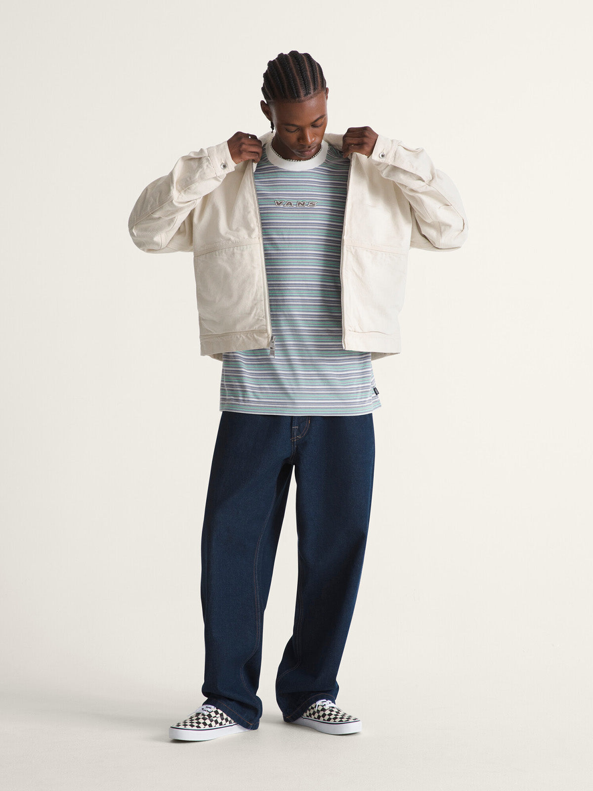 Chaqueta Hombre Denim Station Jacket Beige/Crudo Vans