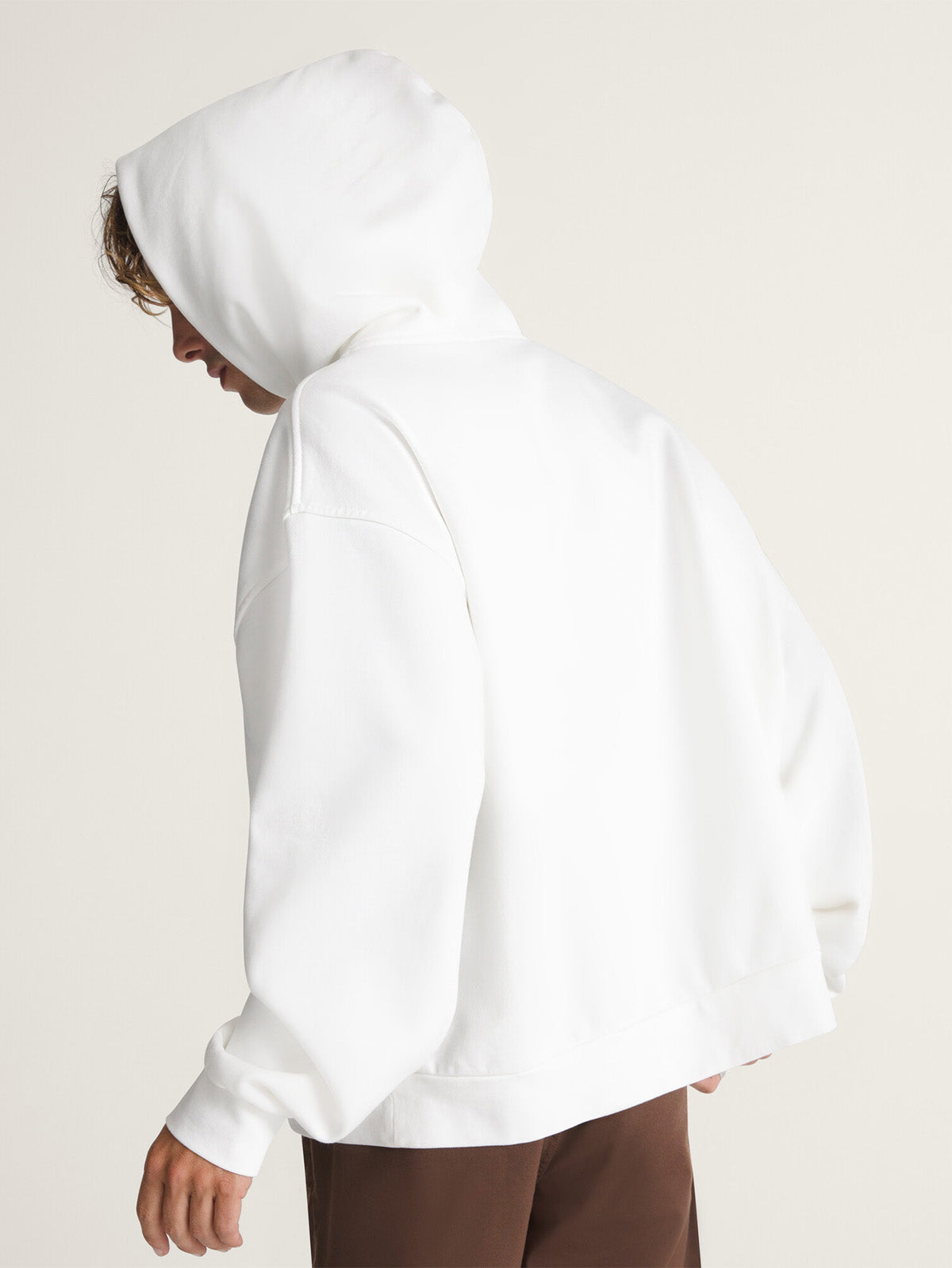 Poleron Hombre Pullover Blanco Vans