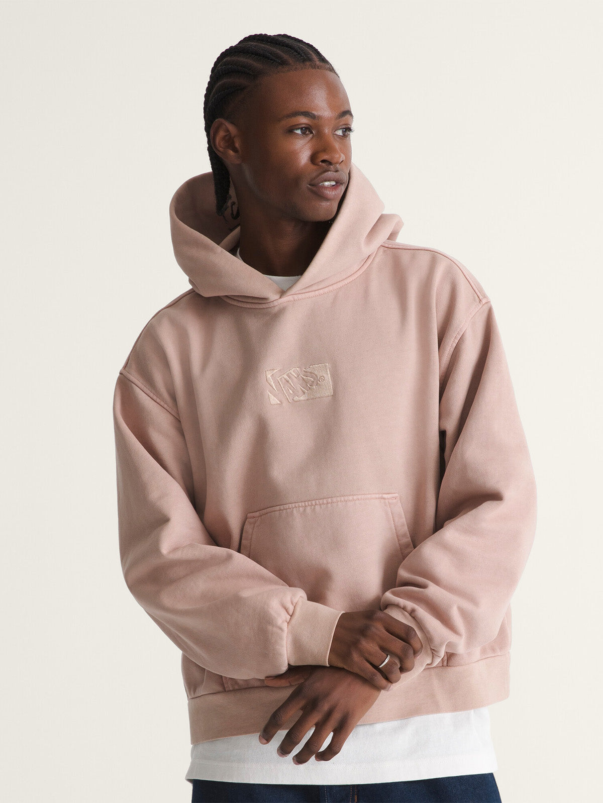 Poleron Hombre Pullover Café Vans